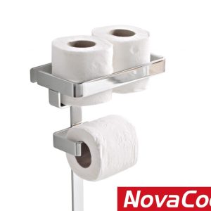 Portarrollos de pared con contenedor Milán